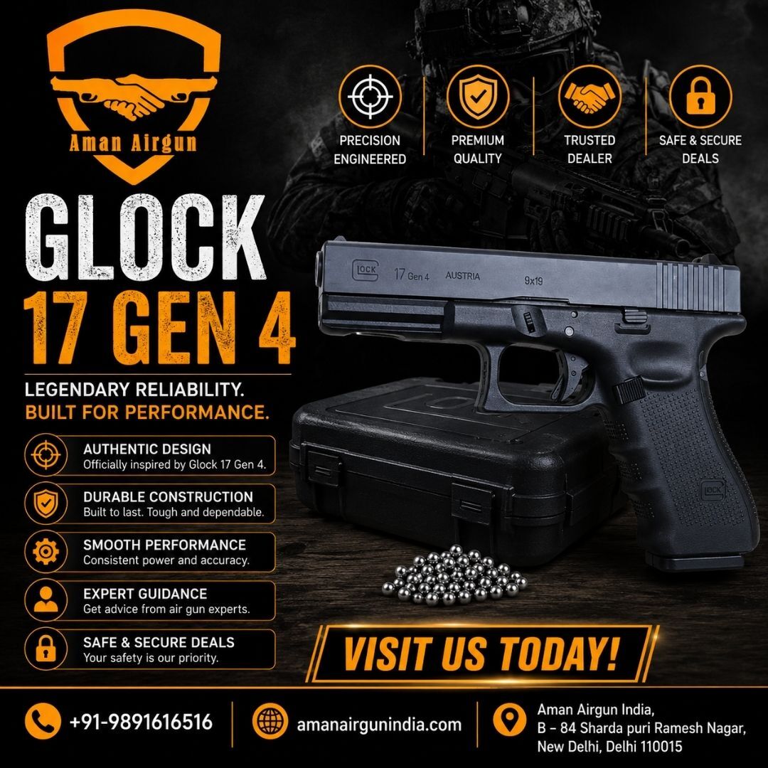 New Delhi, Sporting Goods, INR 75,  Glock 17 Gen 4 | Quality CO2 BB Airgun | Aman Airgun
