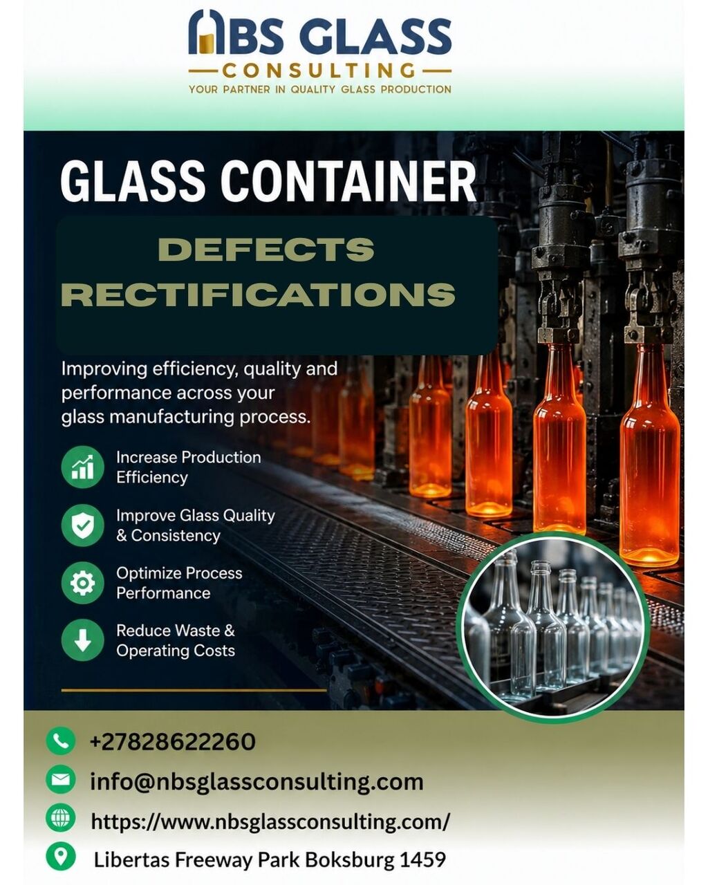 Johannesburg, Appliance Repair, Glass Container Defects Rectifications