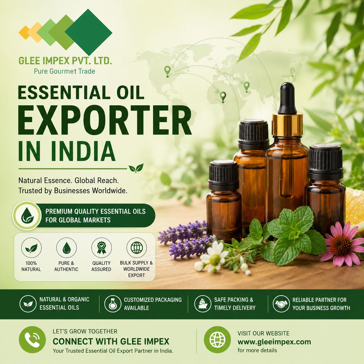 Mumbai, Food, Essential Oil Exporter In India | Natural & Bulk Essential Oils &ndash; Glee Impex