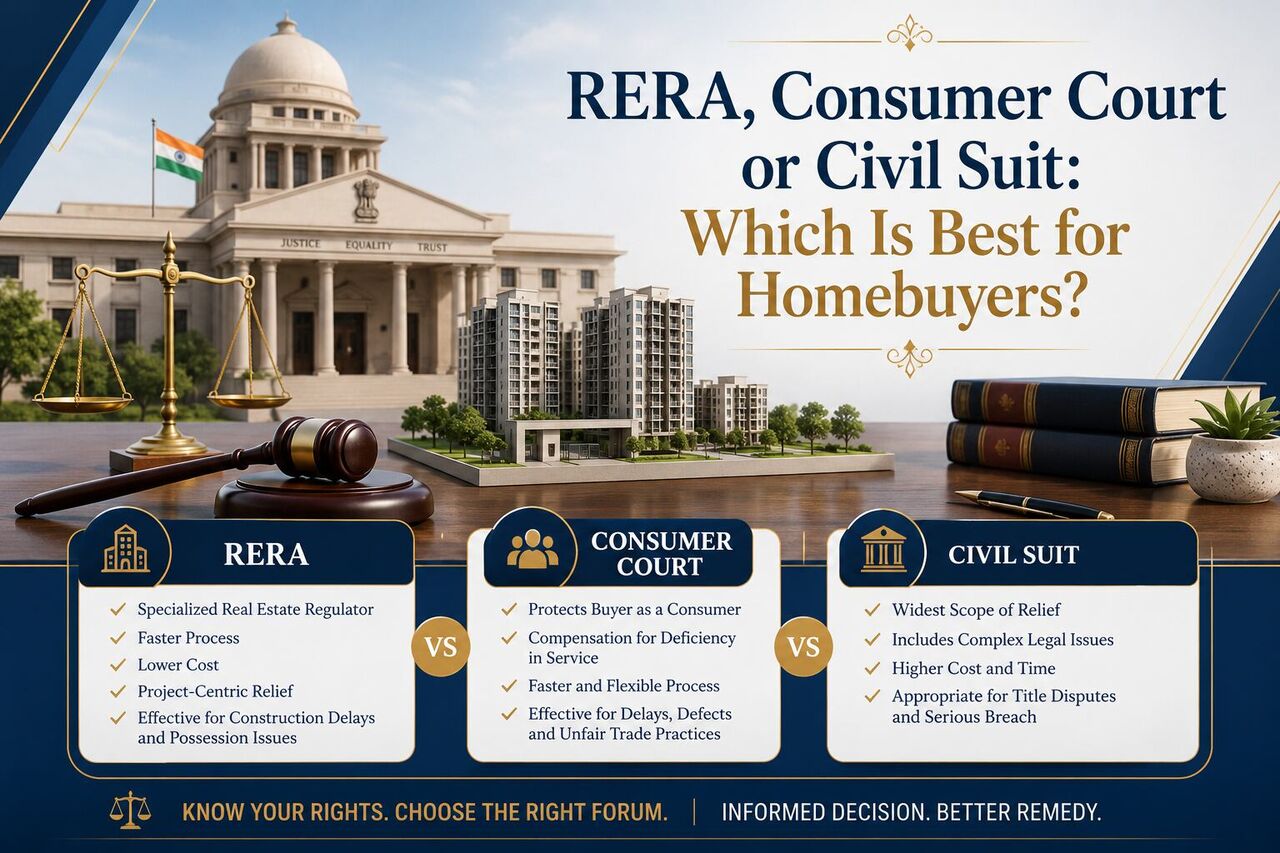 Ghaziabad, Legal, RERA, Consumer Court Or Civil Suit: Which Is Best For Homebuyers?