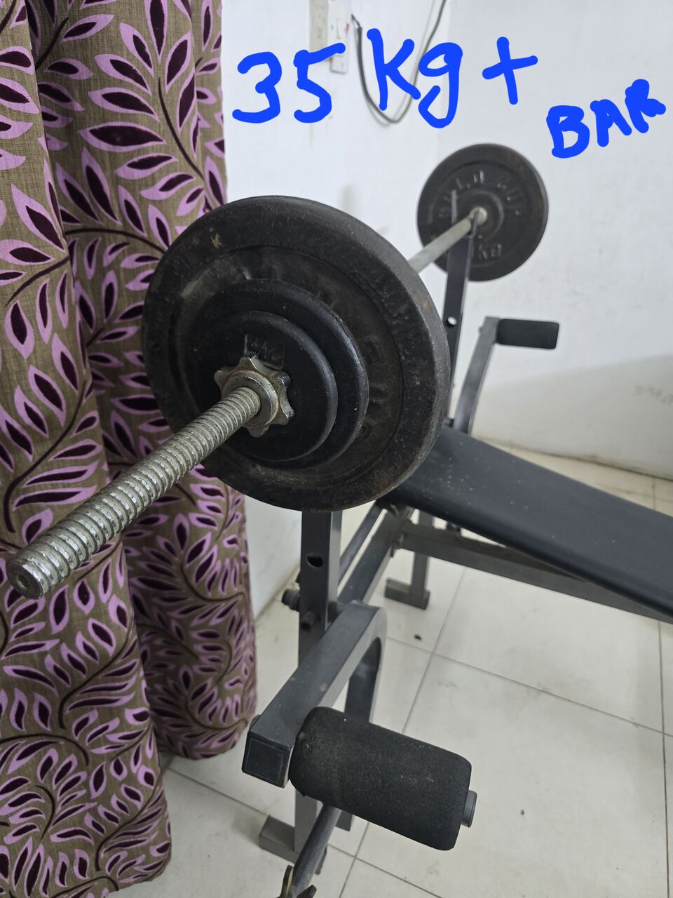 Al Rehab, Sporting Goods, SAR 400,  Weight Bench Set For Sale