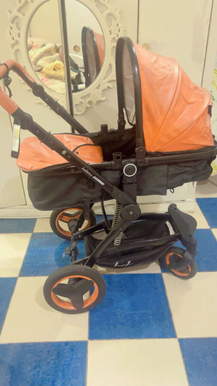 Khobar, Baby & Kid Stuff, SAR 200,  Luxury Leather Baby Stroller Belecoo - 3 Wheeler With Shock Absorbers