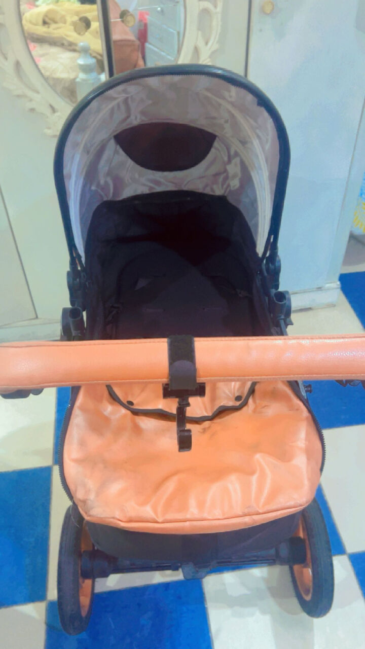 Khobar, Baby & Kid Stuff, SAR 200,  Luxury Leather Baby Stroller Belecoo - 3 Wheeler With Shock Absorbers
