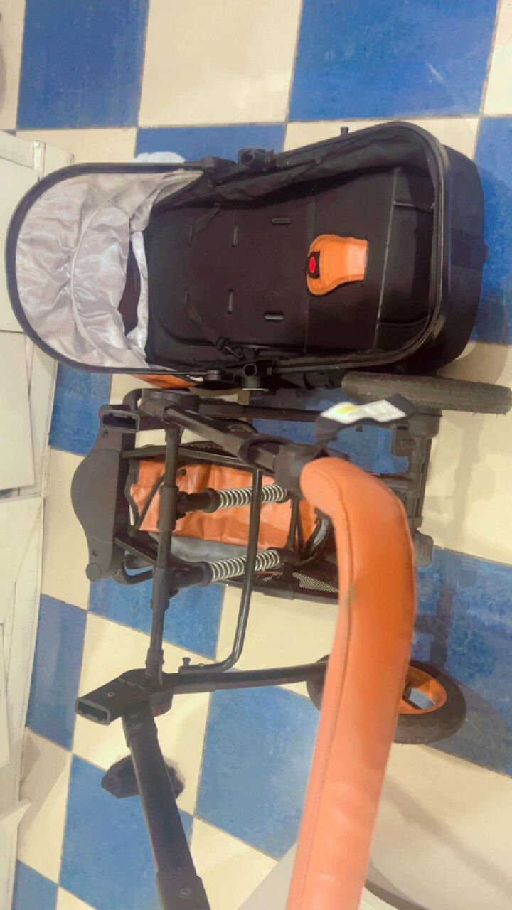 Khobar, Baby & Kid Stuff, SAR 200,  Luxury Leather Baby Stroller Belecoo - 3 Wheeler With Shock Absorbers