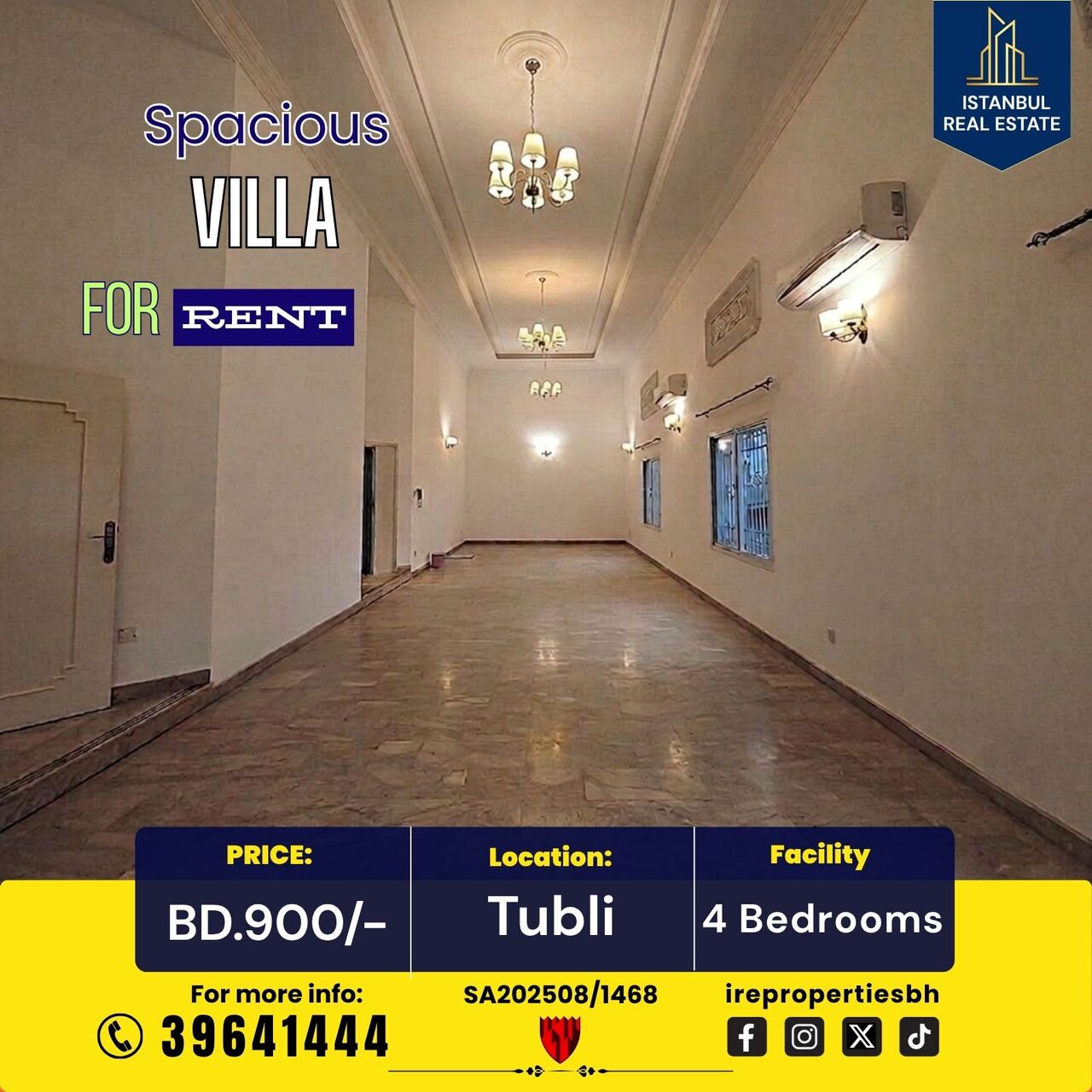 Tubli, Villas, BHD 900,  400 Sq. Meter,  Beautiful Semi-Furnished Villa In Tubli | 4 BHK + Pool | BD. 900/-