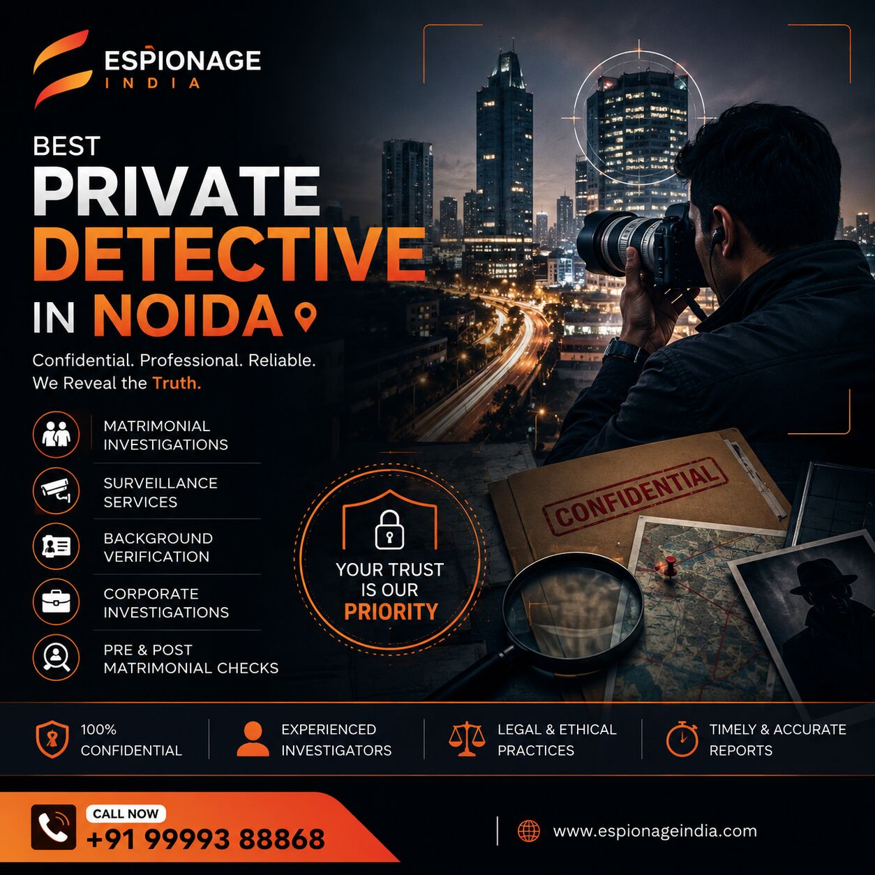 Noida, Legal, Best Private Detective In Noida | Espionage India