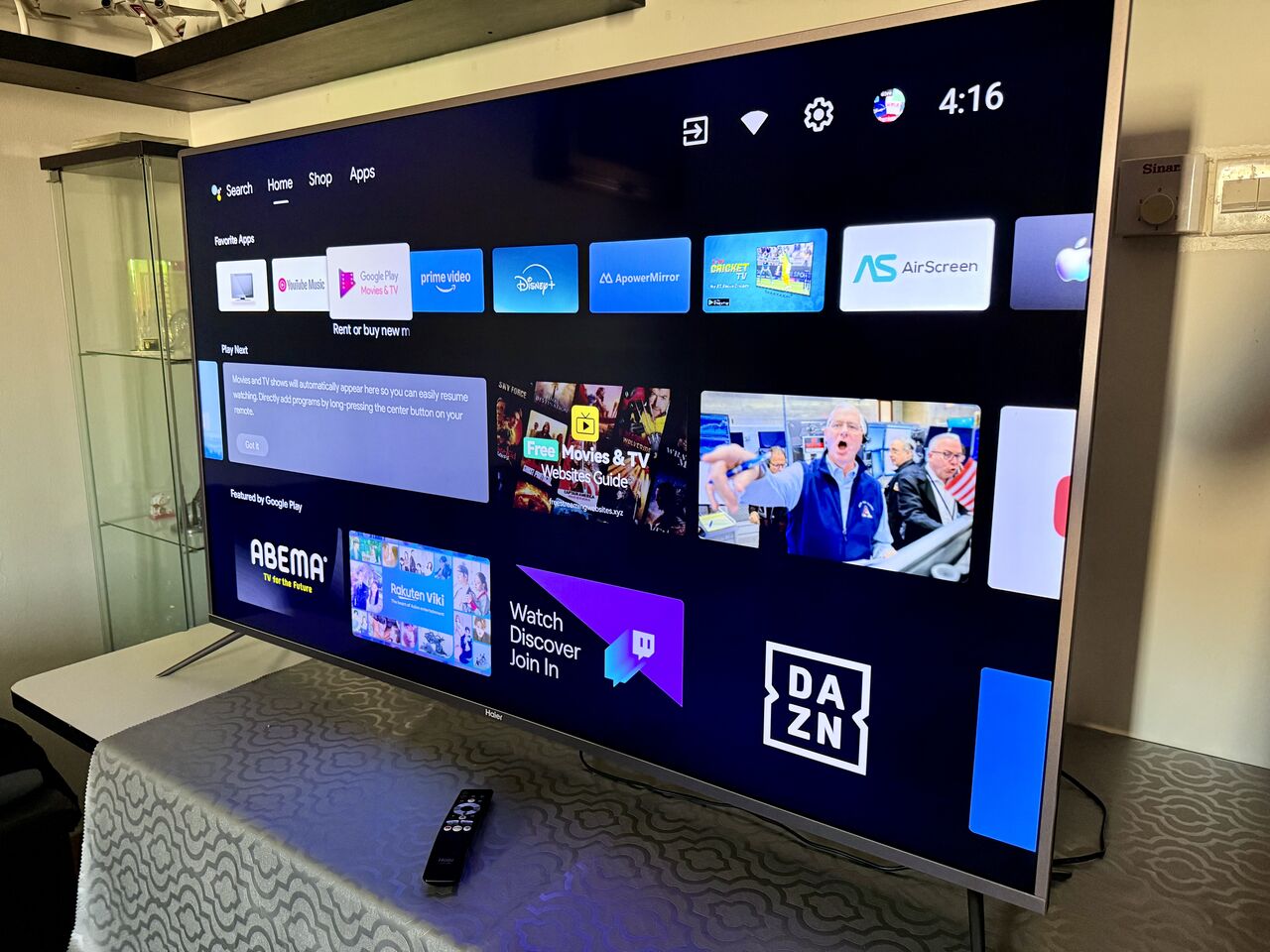 Riyadh, Electronics, SAR 1099,  58&rdquo; Haier 4K Smart Android TV &ndash; PRISTINE Condition!
