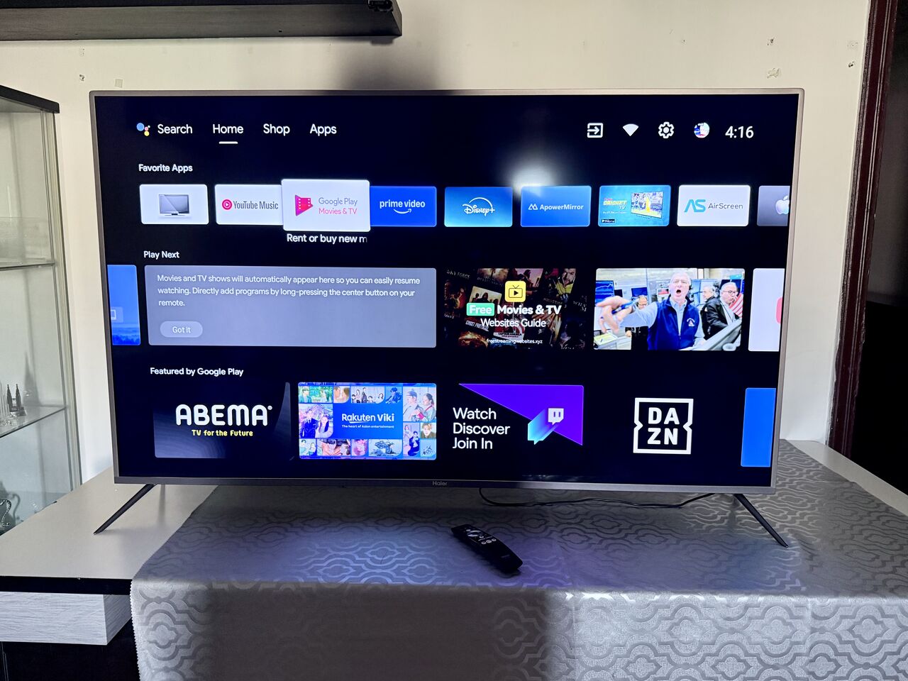 Riyadh, Electronics, SAR 1099,  58&rdquo; Haier 4K Smart Android TV &ndash; PRISTINE Condition!