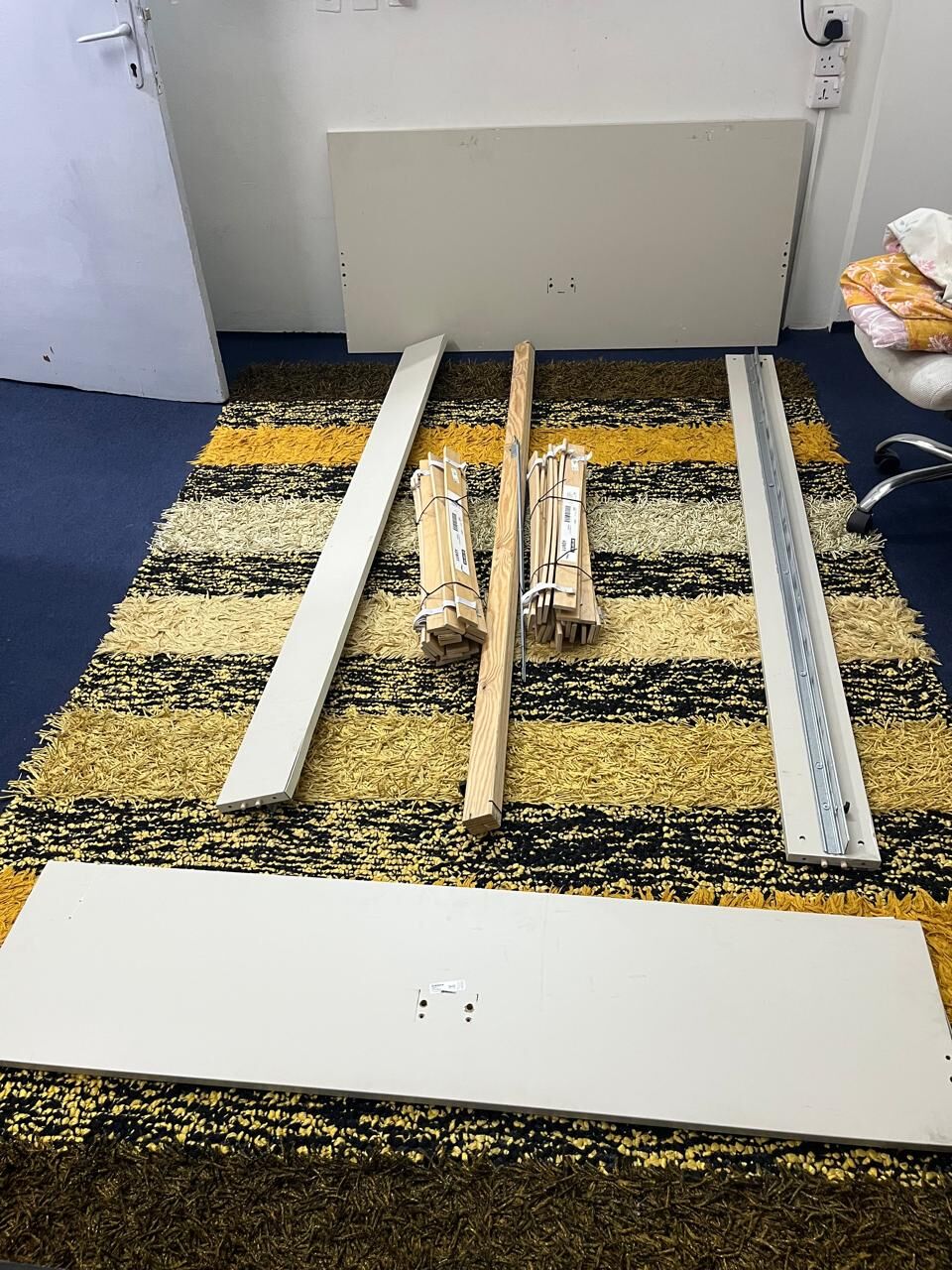 Riyadh, Household Items, SAR 400,  New Double Bed With Mattress And Original Sharp 32