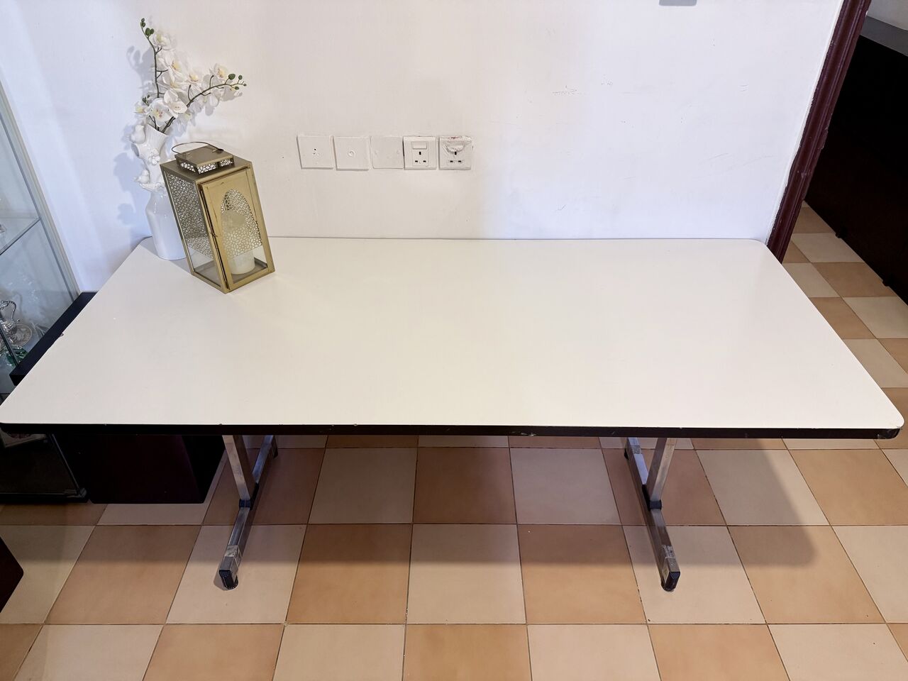 Riyadh, Furniture, SAR 499,  MEGA 180cm Heavy-Duty Utility Desk / Dining Table &ndash; Immaculate Condition!