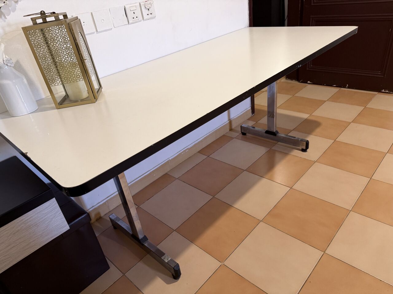 Riyadh, Furniture, SAR 499,  MEGA 180cm Heavy-Duty Utility Desk / Dining Table &ndash; Immaculate Condition!