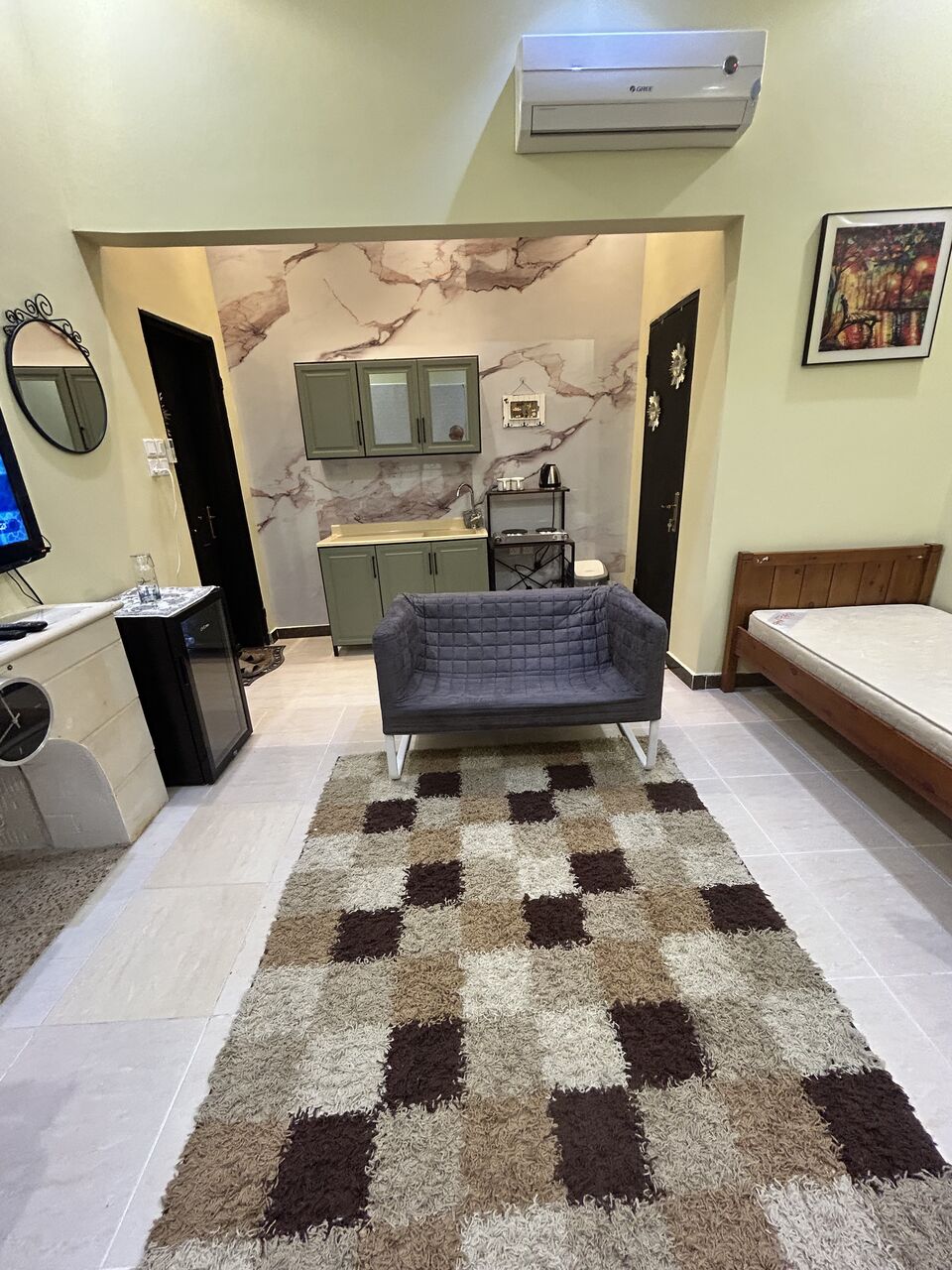 Riyadh, Apartments, Flats, Houses & Villas, SAR 27000/year,  Furnished,  Studio,  23 Sq. Meter,  Fully Furnished New Studio Apartment Munsiyah  Dist. Qurdoba Direction