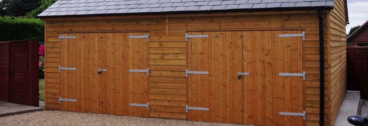 London, Construction, Bespoke Wooden Double Garages Built For British Homes