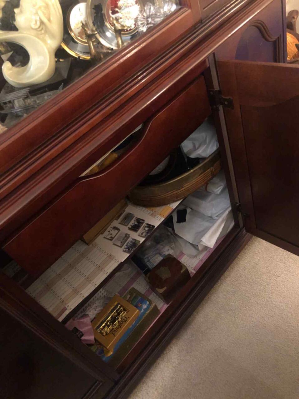 Manama, Furniture, BHD 40,  Wooden And Glass Showcase For Sale