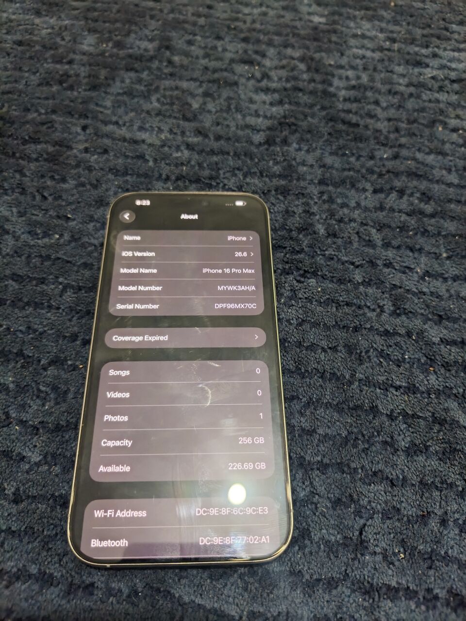 Jeddah, Mobile Phones, SAR 3450,  I Wana Sell My Iphone 16 Pro Max 256 Grey Tit Mint Condition