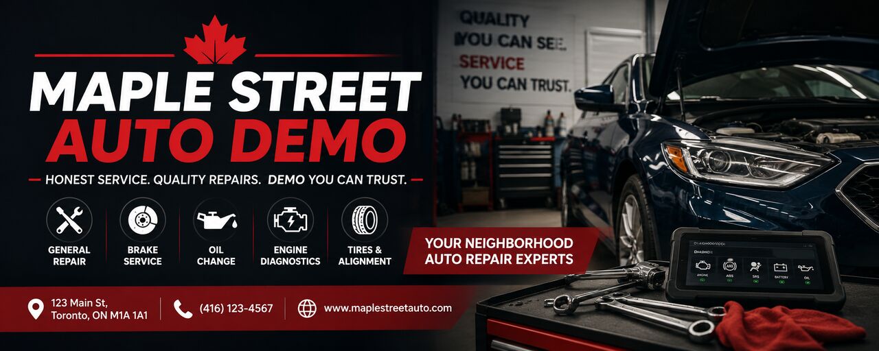 Toronto, Automotive, Maple Street Auto Demo