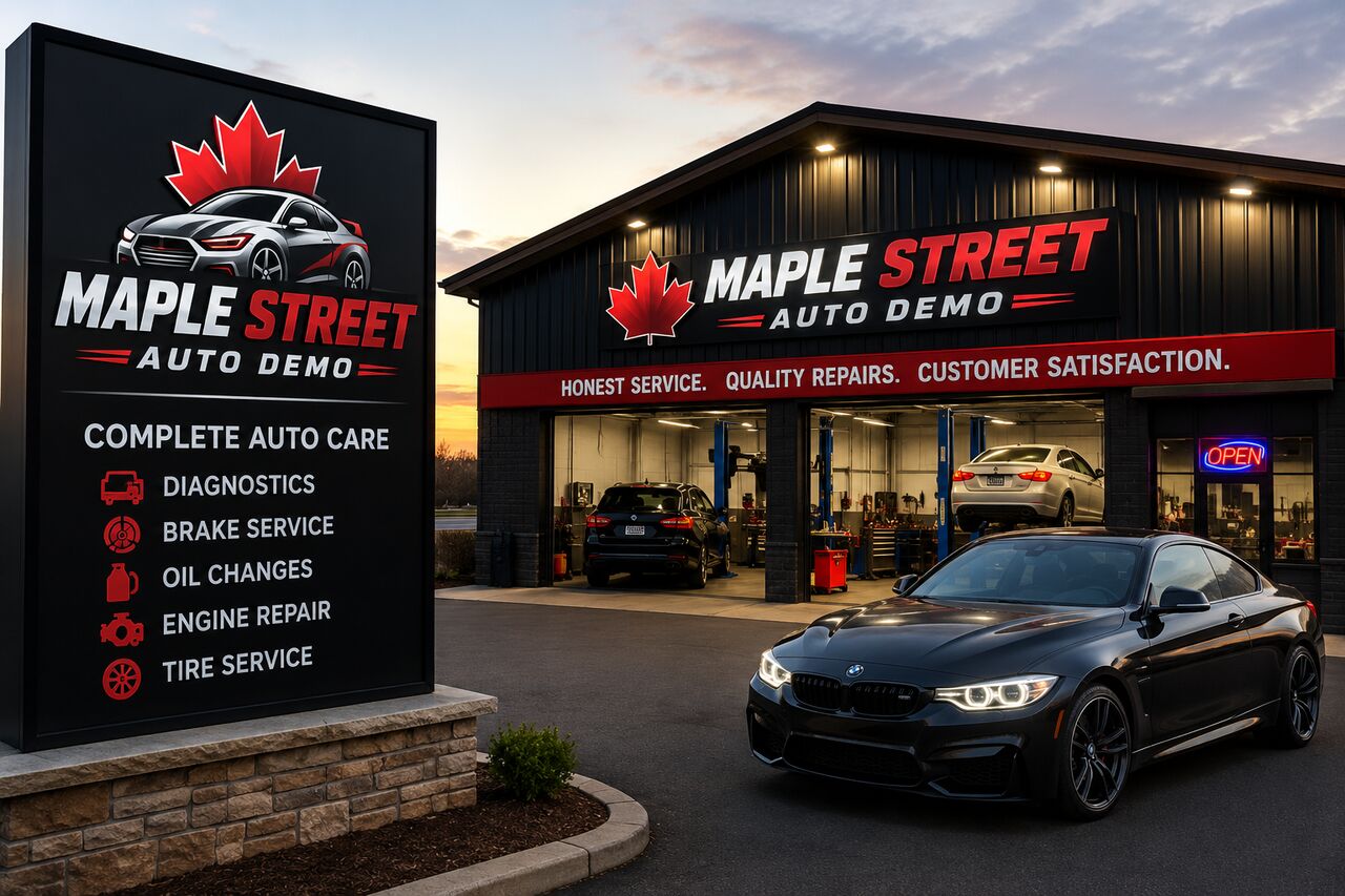Toronto, Automotive, Maple Street Auto Demo