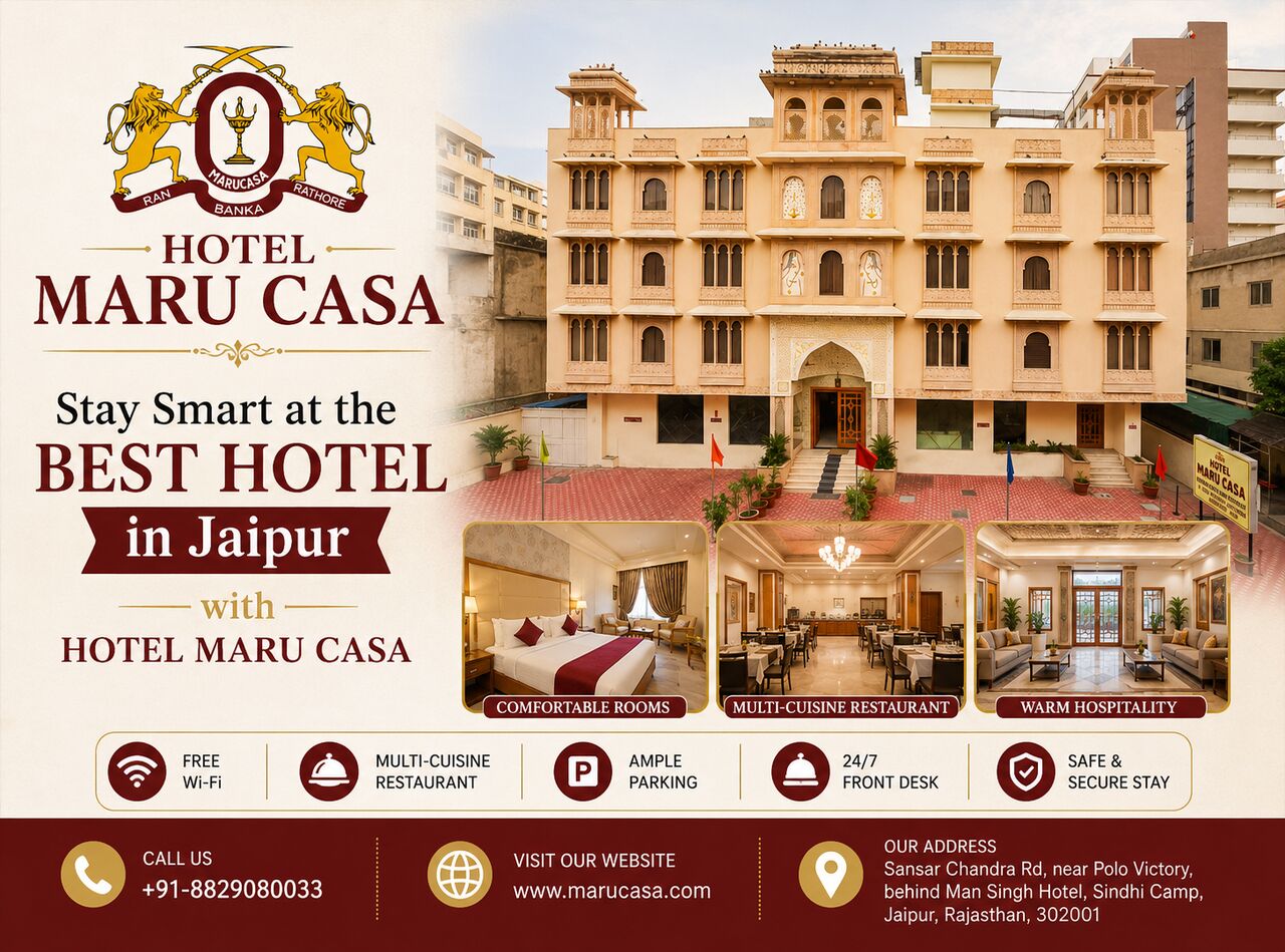 Jaipur, Restaurants, Stay Smart At The Best Hotel In Jaipur With Hotel Maru Casa