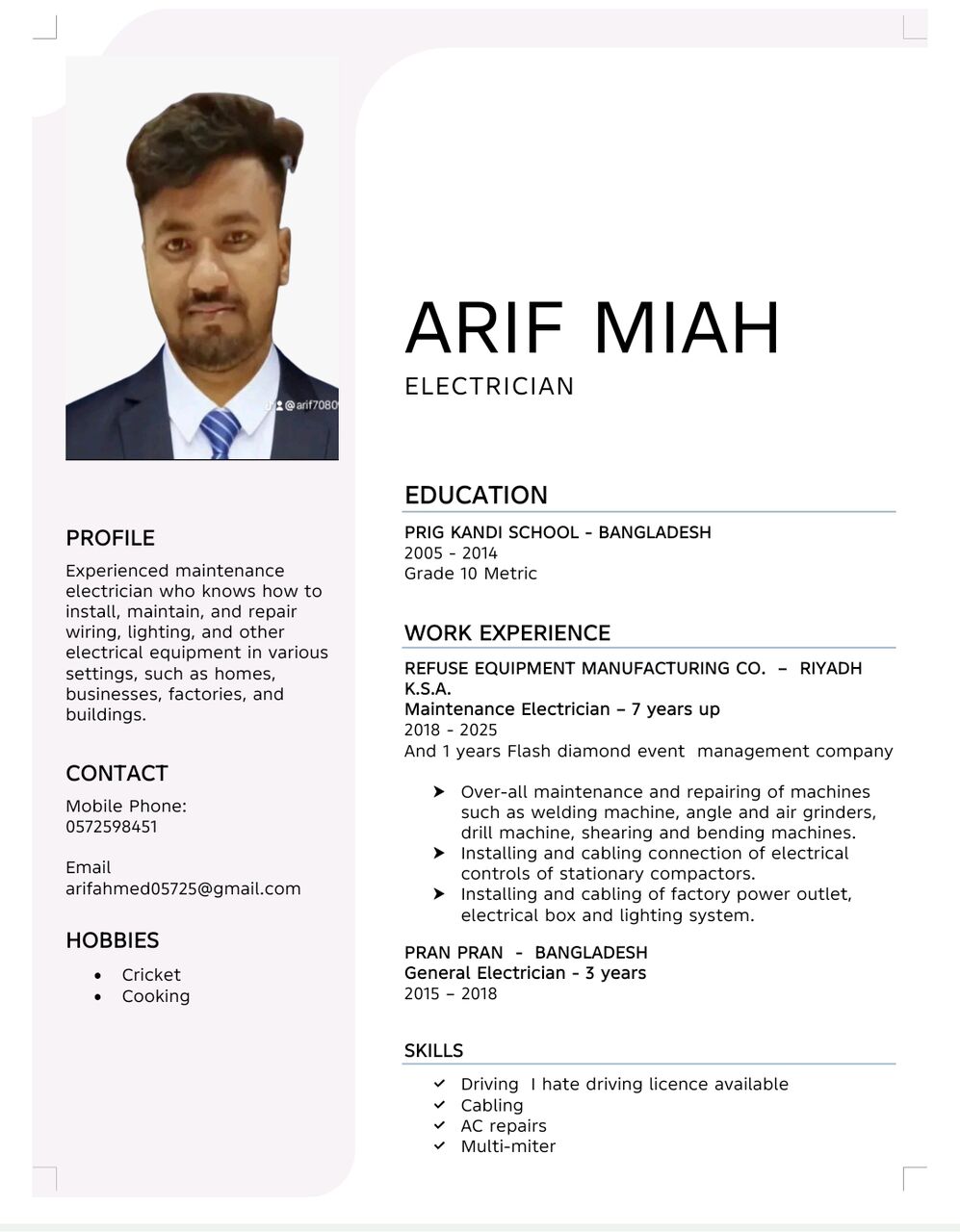 Rome, Job Seekers, Electrical Technician