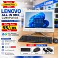 BHD 55,  LENOVO All In One Computer Set 22" Full HD Display 8GB RAM 180GB SSD Windows 10 Pro Ready