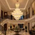 Luxury Duplex Chandeliers In India &ndash; Double Height & Staircase Lighting