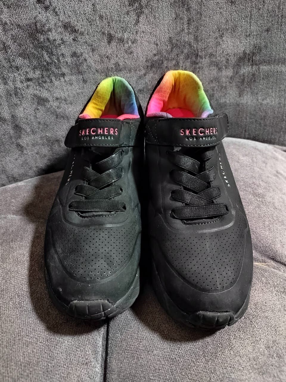 Umm Al Hamam, Baby & Kid Stuff, SAR 95,  Skechers UNO Lite Rainbow Specks Kids Sneakers &ndash; EU 35.5 / US 3.5 &ndash; Black Multi