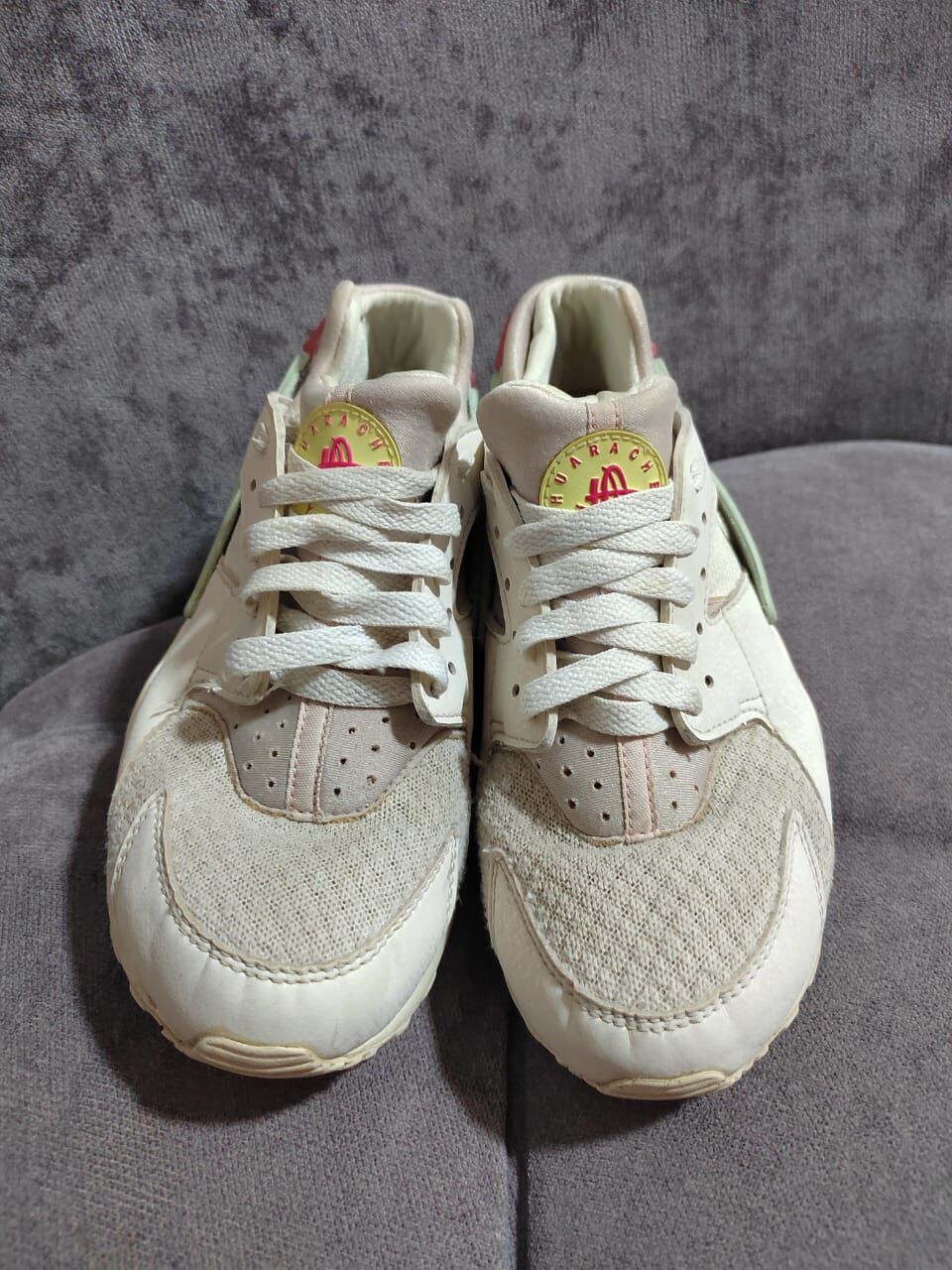 Umm Al Hamam, Baby & Kid Stuff, SAR 95,  Nike Huarache Run GS Sneakers &ndash; White/Seafoam &ndash; EU 37.5 / US 5Y