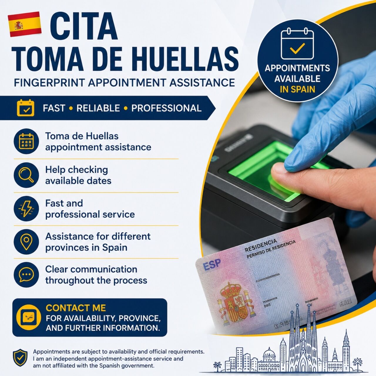 Barcelona, Immigration, Cita Disponible :toma De Huelles