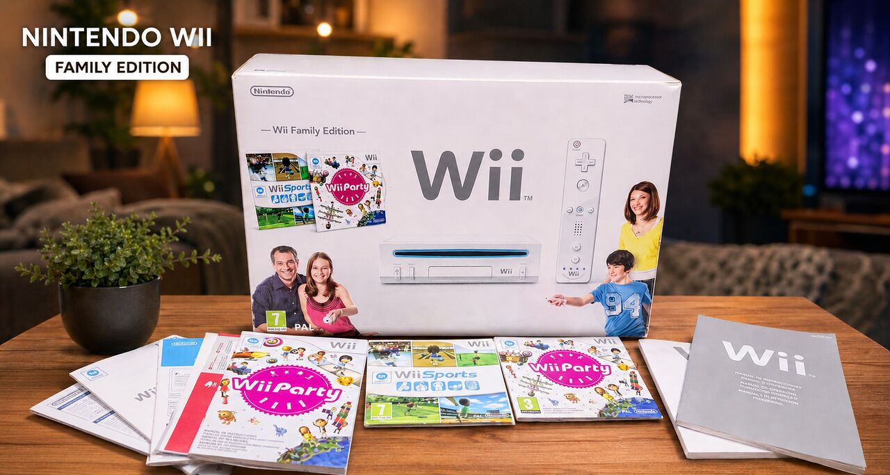 Manama, Electronics, BHD 80,  NINTENDO Wii FAMILY EDITION &mdash; COMPLETE SET  Model: D-63760 Großostheim Full Original Box