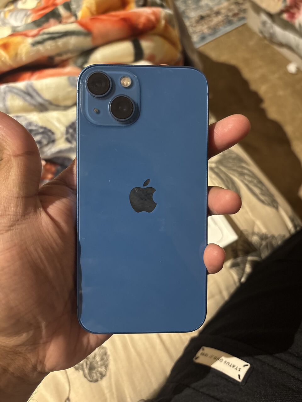 Dammam, Mobile Phones, SAR 1450,  Iphone 13 256GB Blue 77% Battery In Excellent Scratchless Condition