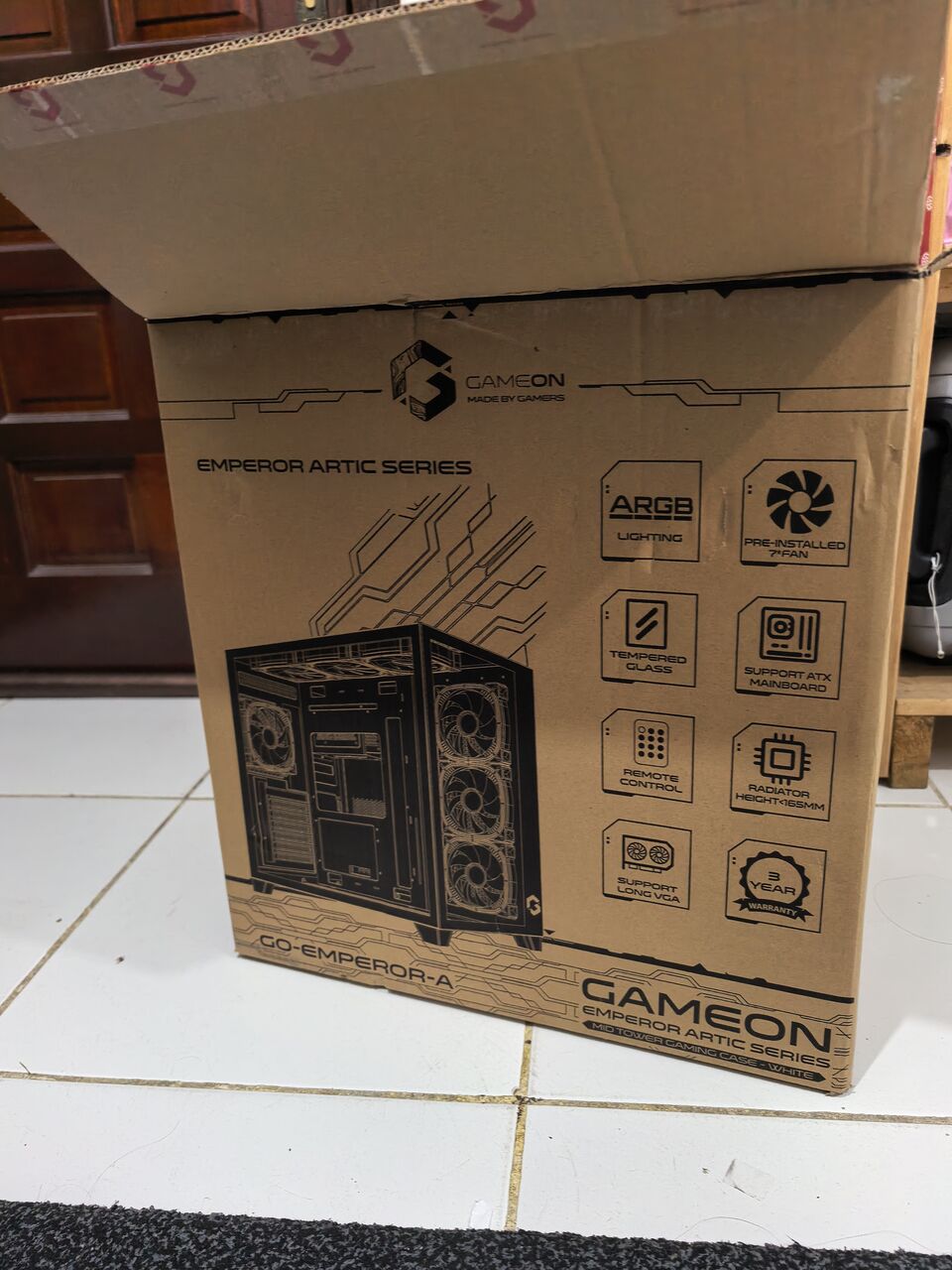 Jeddah, Computers, SAR 250,  Brand New Gaming Case - GameOn Emperor Artic Series