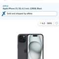 SAR 1800,  I Phone 15 - 128Gb Black Color