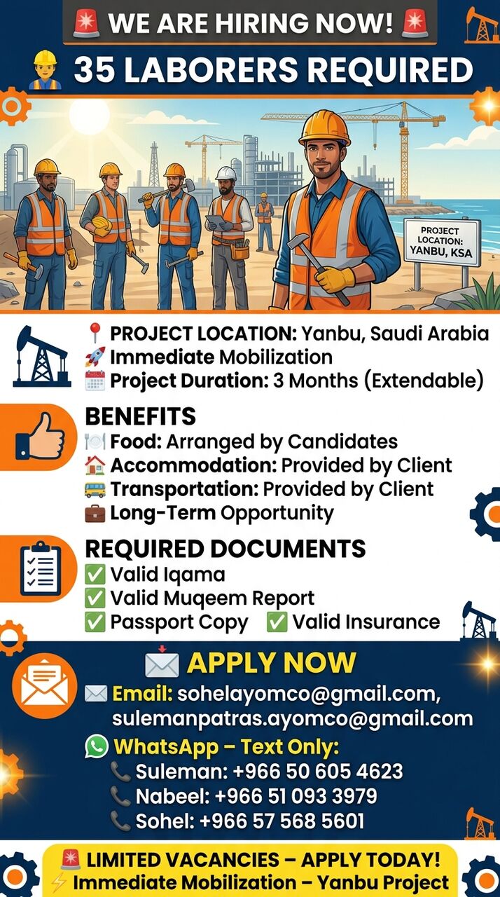 Yanbu, Jobs, HELPERS