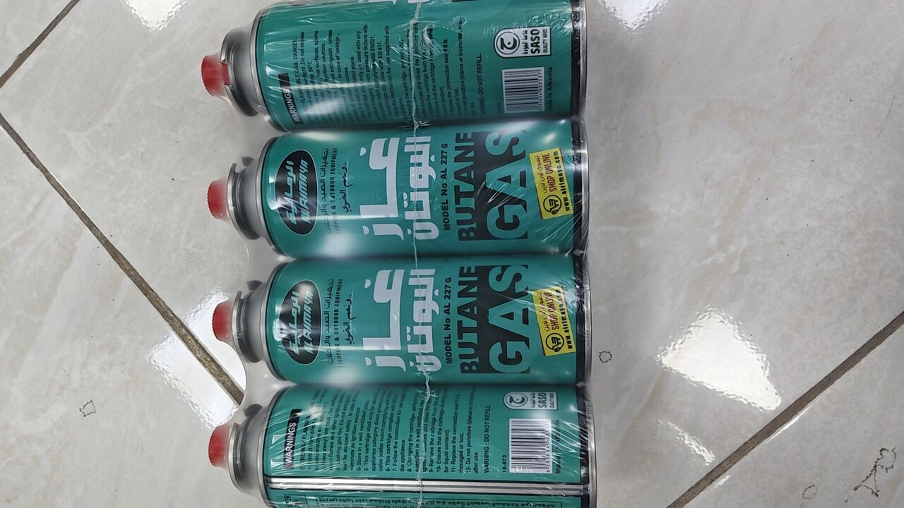 Jubail Industrial City, Household Items, SAR 3,  AlRimaya 227g Butane Gas Can | Ultra-Portable Camping & Outdoor Cooking Fuel