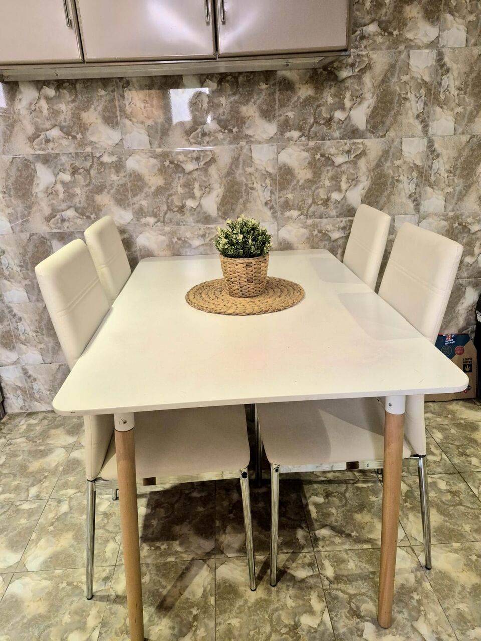 Al Malaz, Furniture, SAR 325,  Home Center Dining Table With 4 Chairs