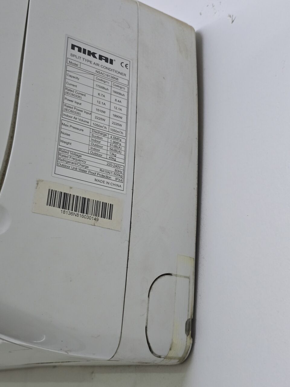 Riyadh, Air Conditioners, SAR 900,  Nikai AC Nikai AC 1.5 Ton