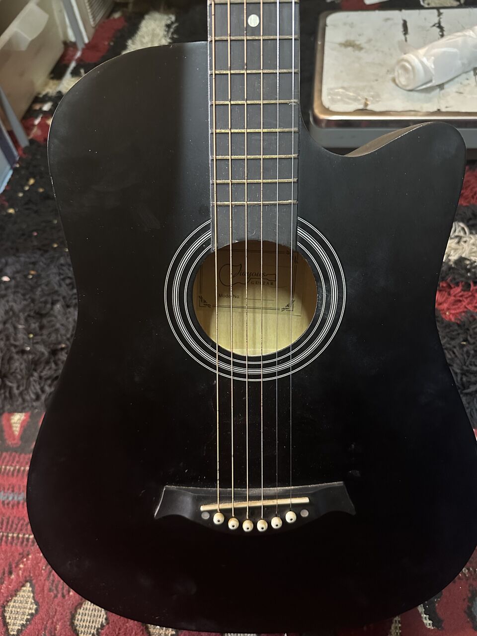 Jeddah, Musical Instruments, SAR 180,  Jidyous Acoustic Guitar For Sale In Jeddah (With Full Starter Kit/Accessories)