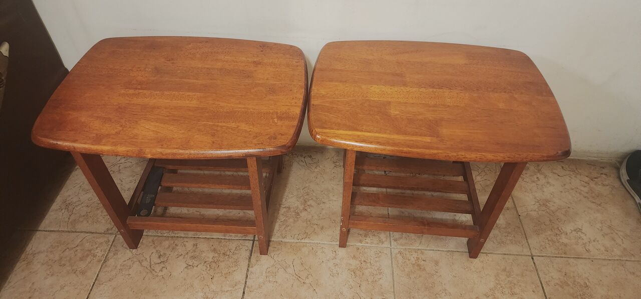 Riyadh, Furniture, SAR 125,  2 Wooden Side Tables