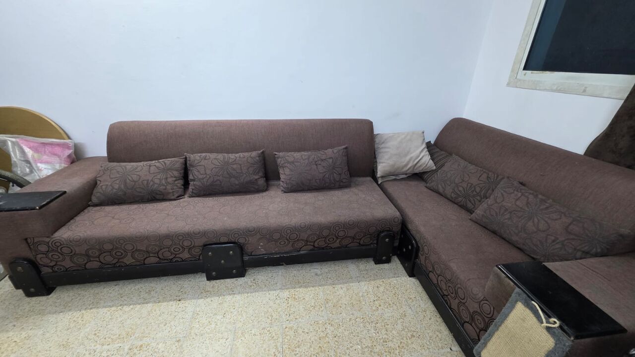 Al Wizarat, Furniture, 7 Seater Pink And 9 Seater Brown Sofa Set