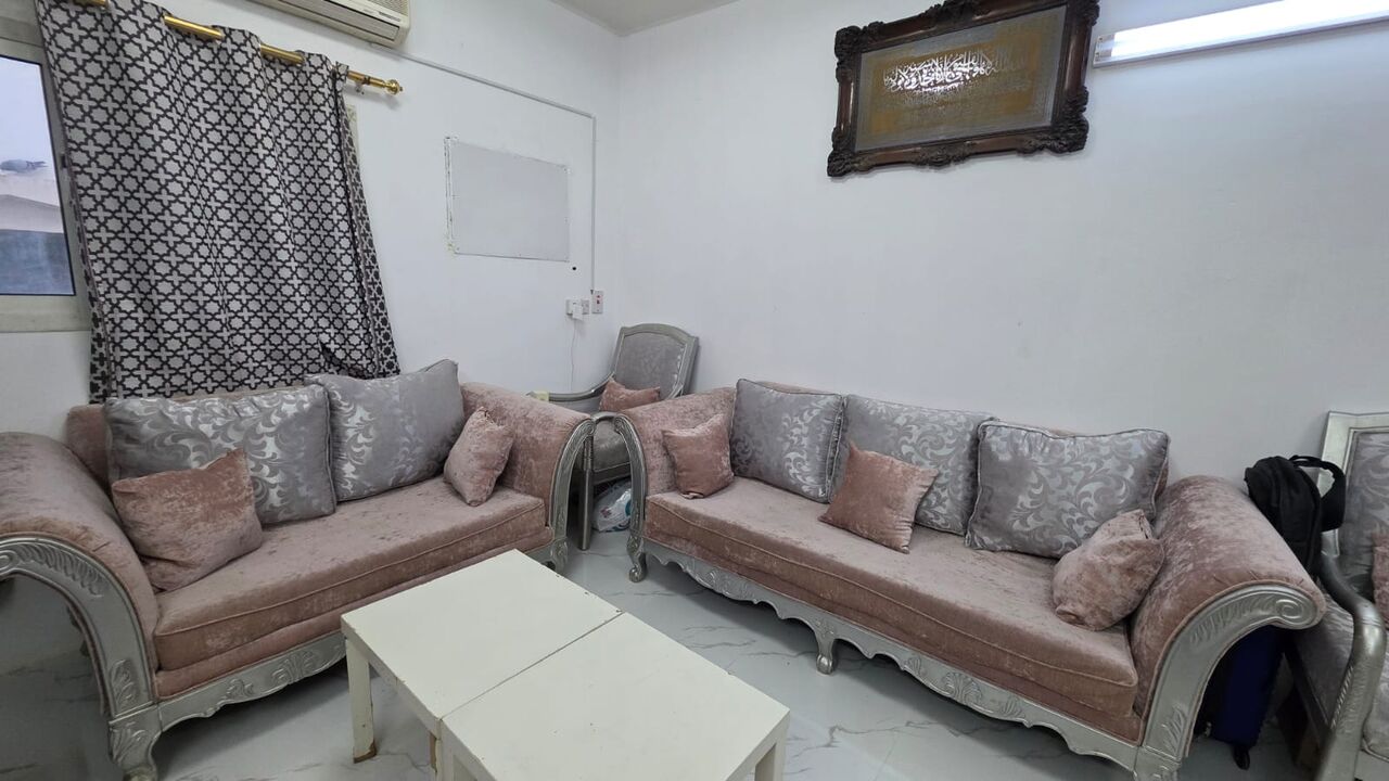 Al Wizarat, Furniture, 7 Seater Pink And 9 Seater Brown Sofa Set