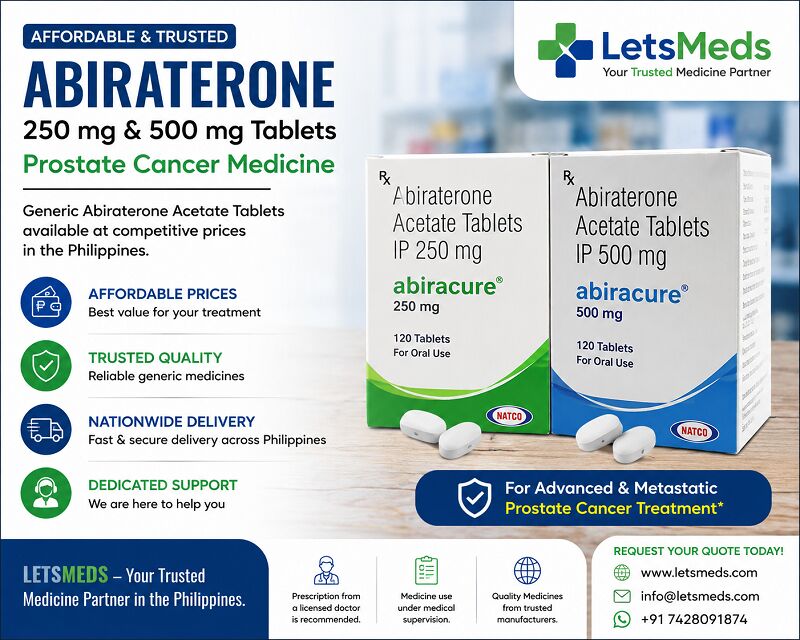 Cebu City, Health & Beauty Items, PHP 1,  Buy Prostate Cancer Medicine Abiraterone Acetate 250 Mg Online In The Philippines