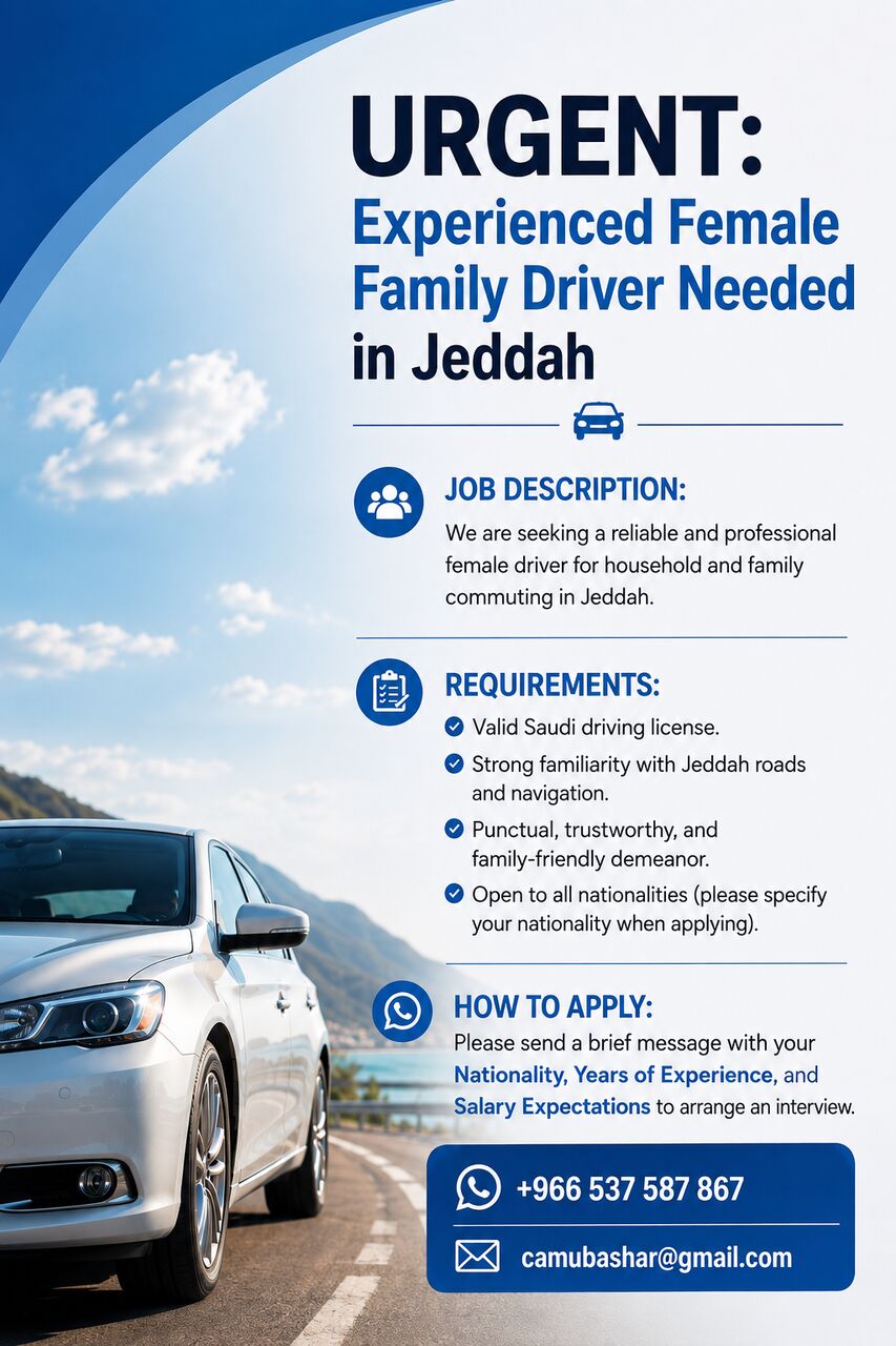 Al Baghdadyiah Al Sharqyia, Jobs, Female Driver