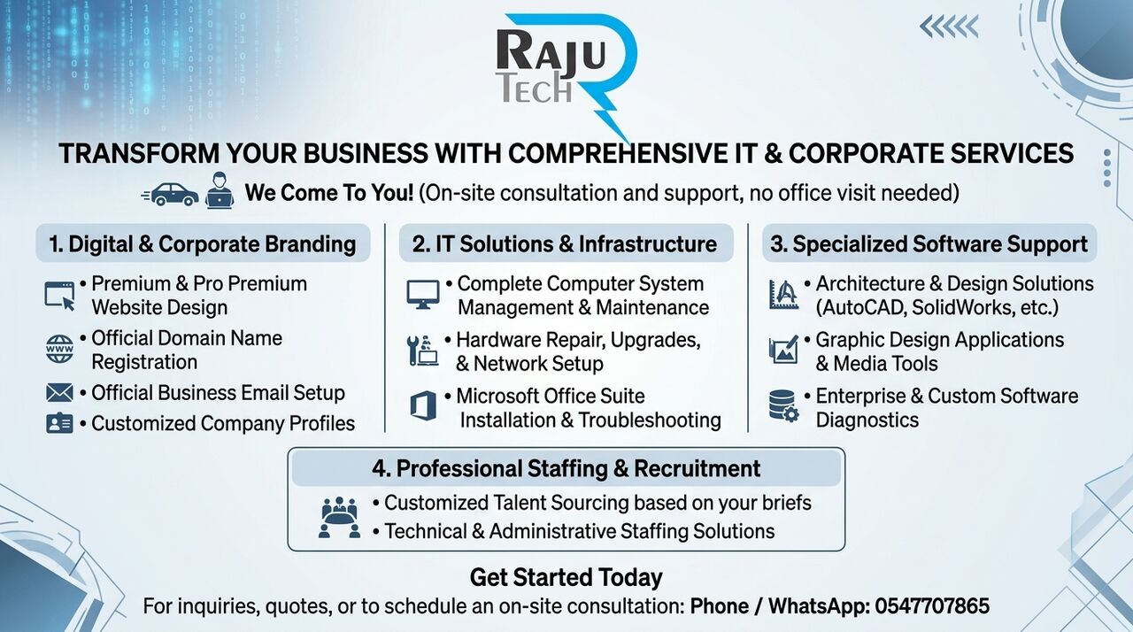 Riyadh, Web Design & Development, TRANSFORM YOUR BUSINESS WITH COMPREHENSIVE IT & CORPORATE SERVICES