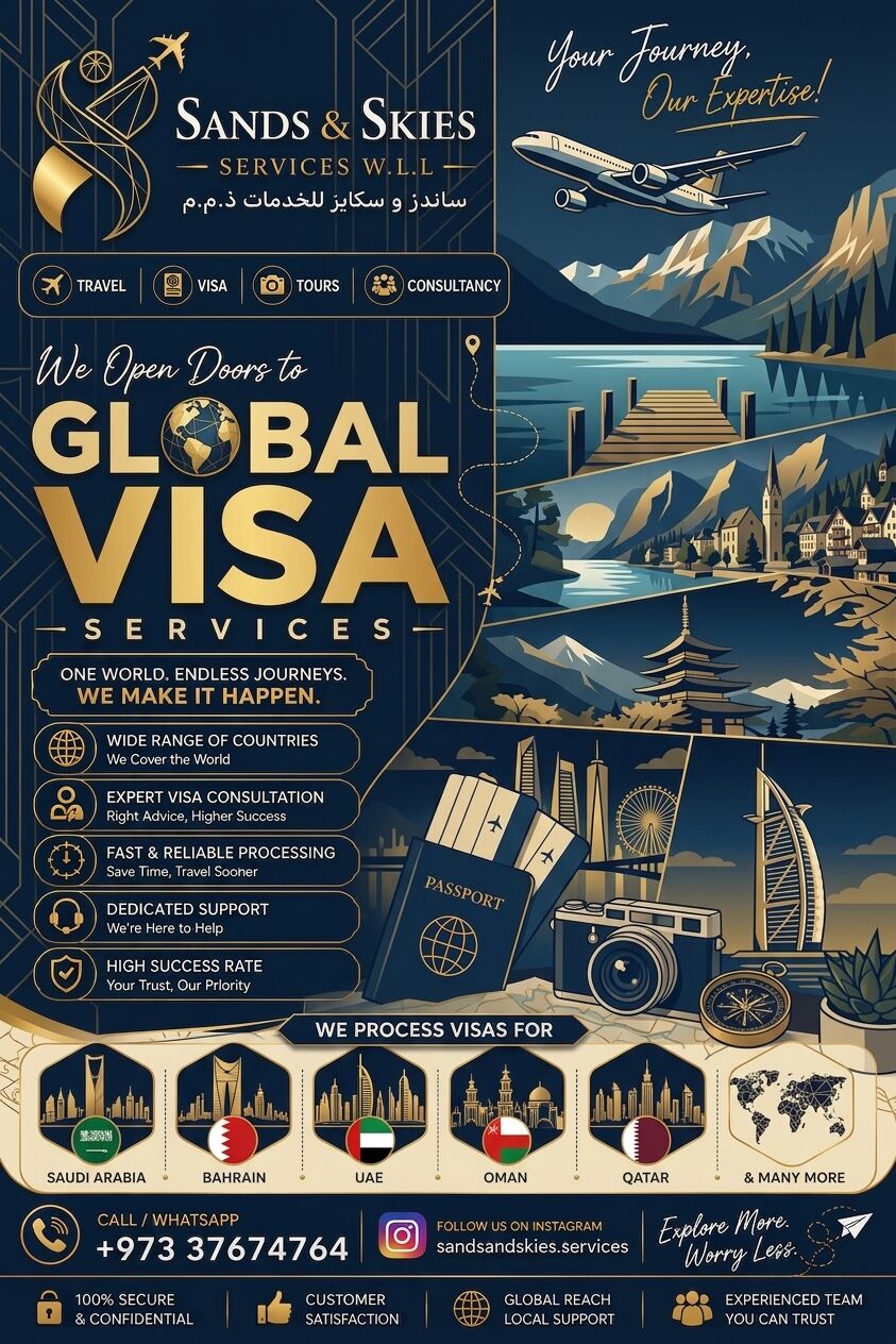 Manama, Marketing, 🌍 PLAN YOUR TRIP. PREPARE YOUR VISA. ✈️