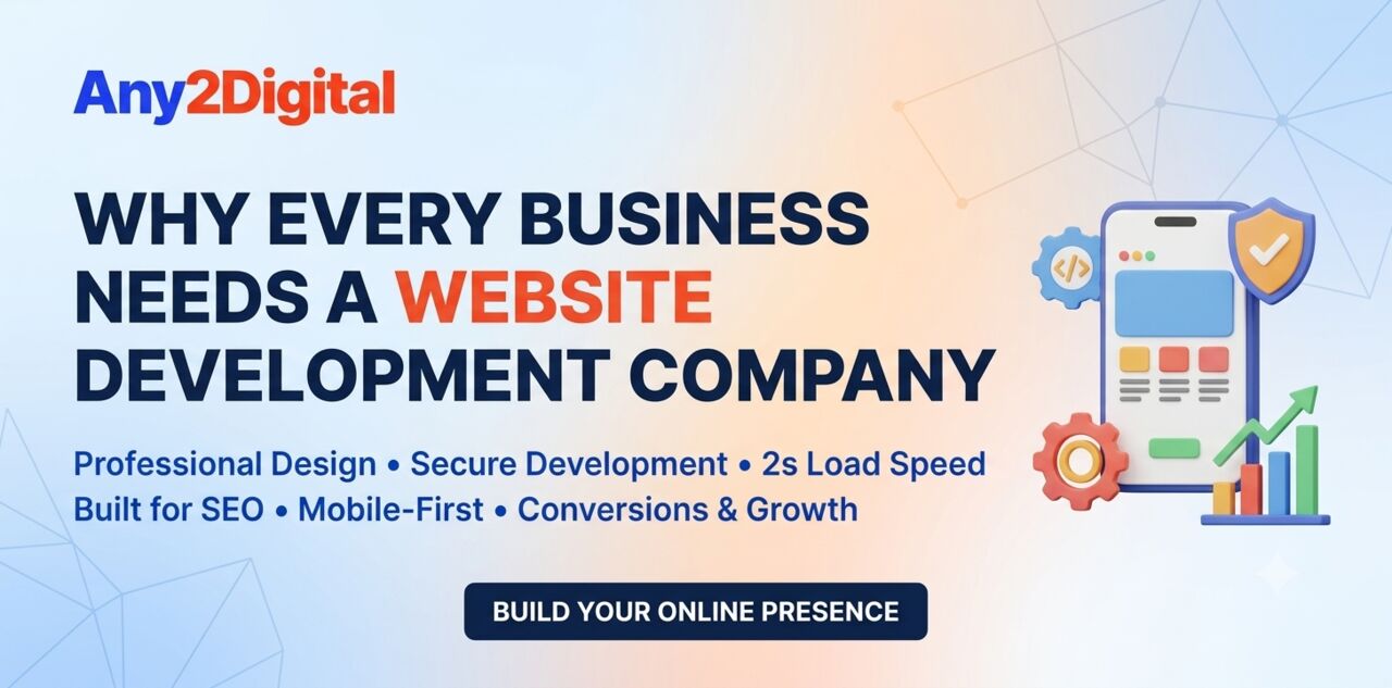 New Delhi, Web Design & Development, Website Development Company: Digital Growth With Any2Digital