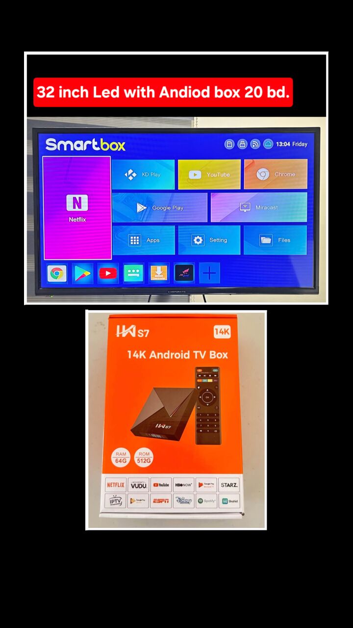 Manama, Electronics, BHD 20,  Led With Android Box 20 Bd Msg 3670 8372 Wts Ap