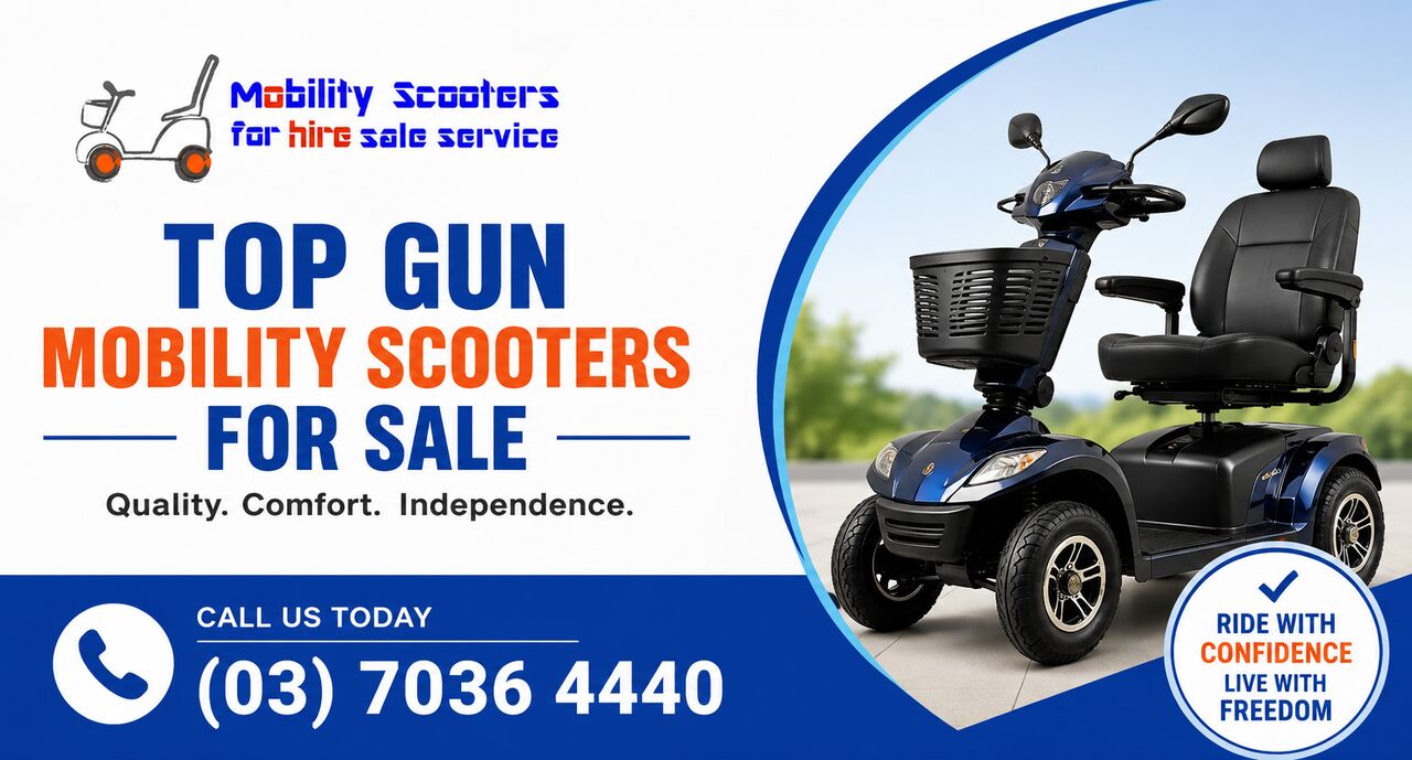 Melbourne, Health, Top Gun Mobility Scooters For Sale In Melbourne For More Freedom
