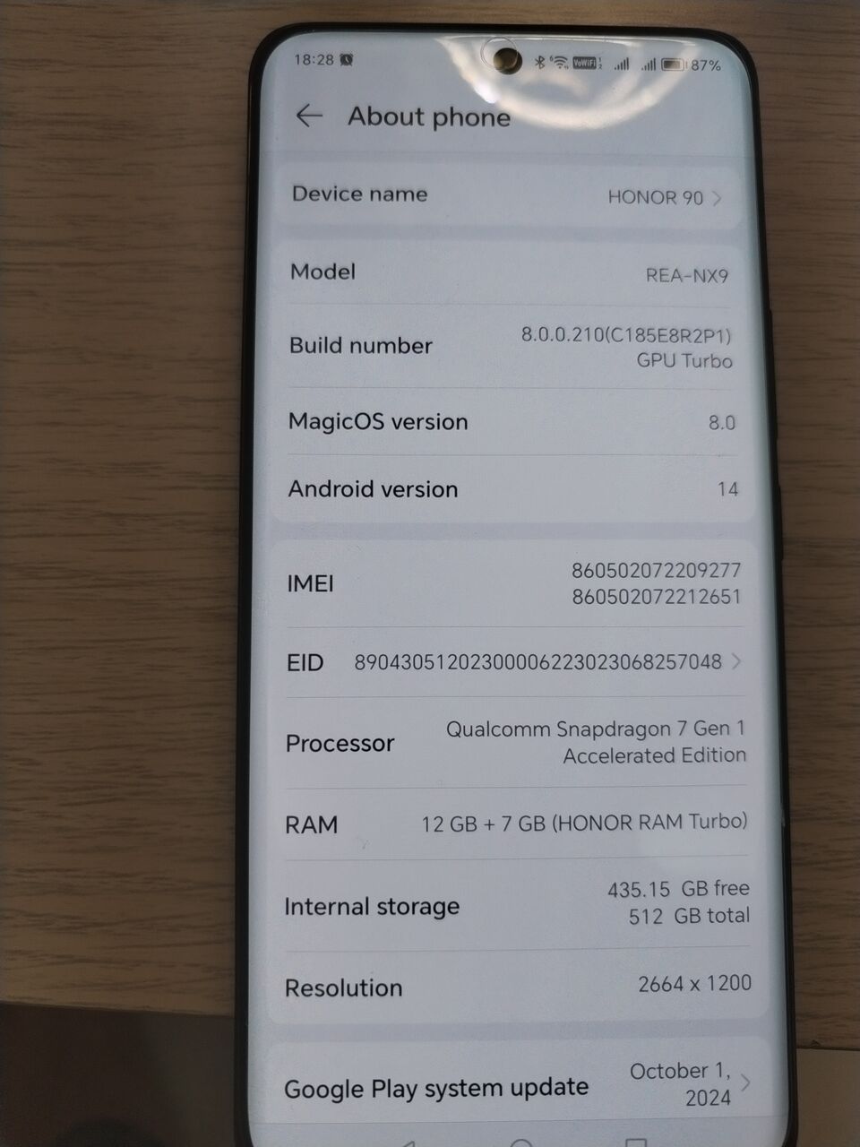 Riyadh, Mobile Phones, SAR 750,  Honor 90 Black Support Esim In Excellent Condition