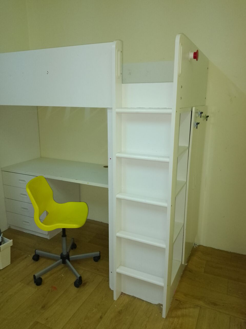 Jeddah, Household Items, SAR 190,  Ikea Kids Bed With Table And Storage Closet