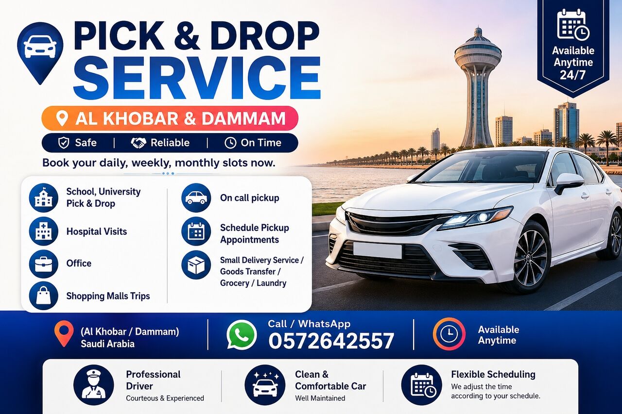 Riyadh, Travel, 🚗 PICK & DROP SERVICE AVAILABLE 🚗 School 🏫 | Office 🏢 | College 🎓 | Hospital 🏥 | Per